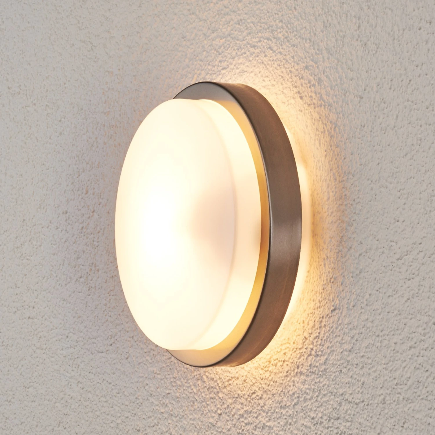 Applique D'extérieur Fero Ronde En Inox 2 Applique D'extérieur Fero Ronde En Inox – Image 2