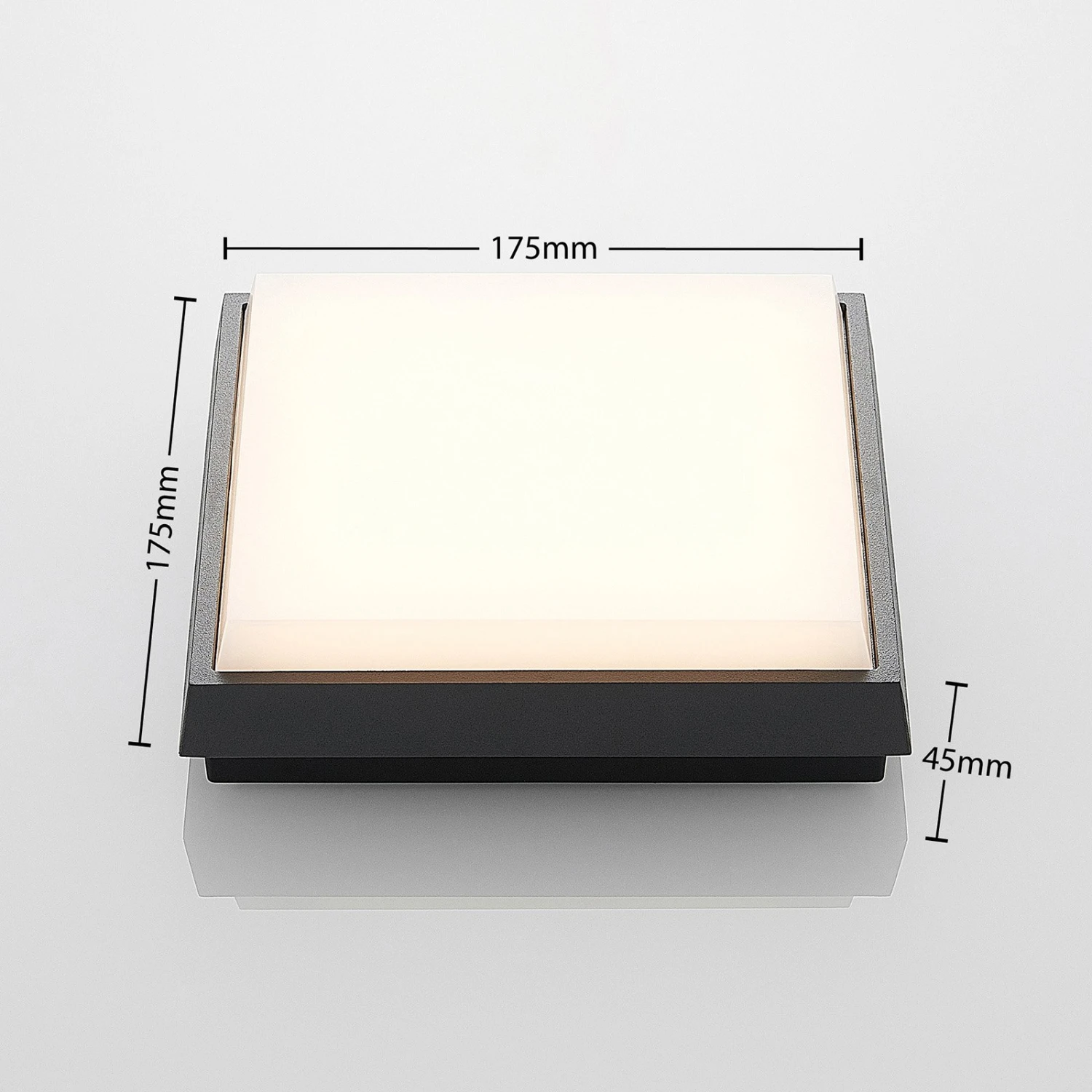 Lucande Amra Plafonnier LED Angulaire 17,5 cm 4 Lucande Amra Plafonnier LED Angulaire 17,5 cm – Image 4