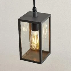 Lindby Filimon Suspension, Gris Foncé, E27 14 Lindby Filimon Suspension, Gris Foncé, E27 -Konstsmide || Lucande Soldes Boutique 9977049 5